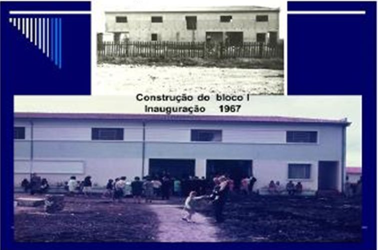 Registros da construção e da inauguração do primeiro bloco da sede da CECC em 1967